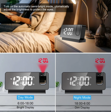 ساعة عرض رقمية LED متعددة الوظائف